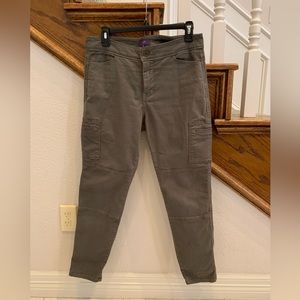 NYDJ Olive Green Utility Jeans